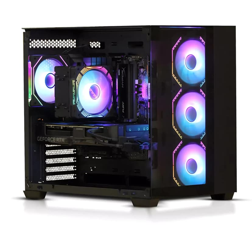 Gaming PC Core i7 Liquid Cooled 32GB DDR4 Ram 1TB SSD RTX 5060ti Win 11 WiFi