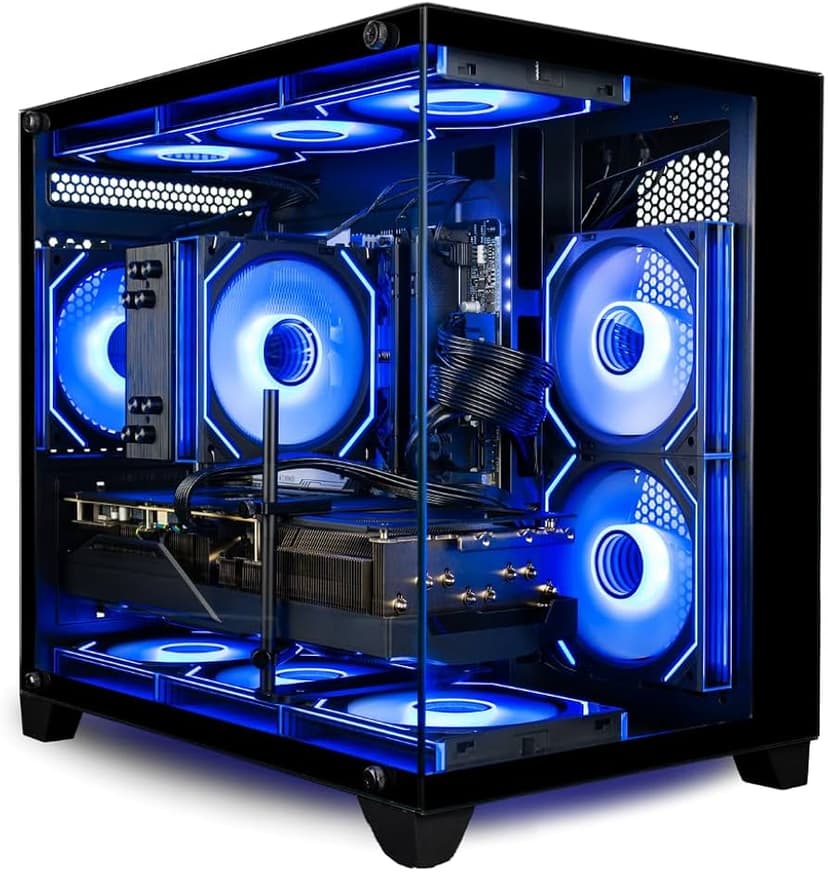 Gaming PC Core i7 Liquid Cooled 32GB DDR4 Ram 1TB SSD RTX 5060ti Win 11 WiFi
