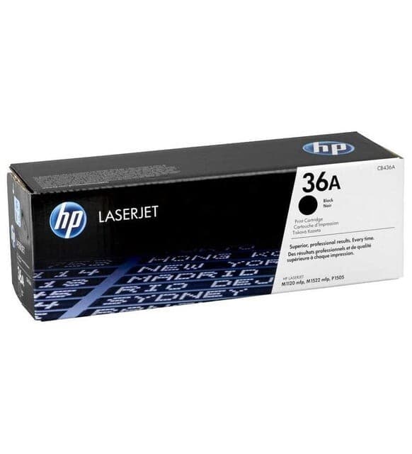 Genuine HP CB436A Black Noir Toner Cartridge 36A Laserjet M1120 M1522 P1505