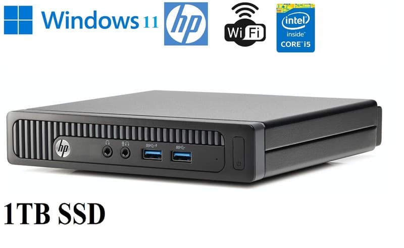CHEAP Windows 11 HP Desktop PC Tiny Mini Micro Core i5 8Gb 16GB 1TB SSD WiFi