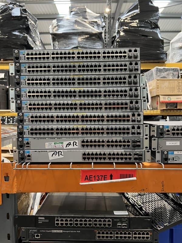 HP Aruba 2530 J9778A 48 Way Network Switch2530-48 PoE+ Integrated 10/100 48 Port