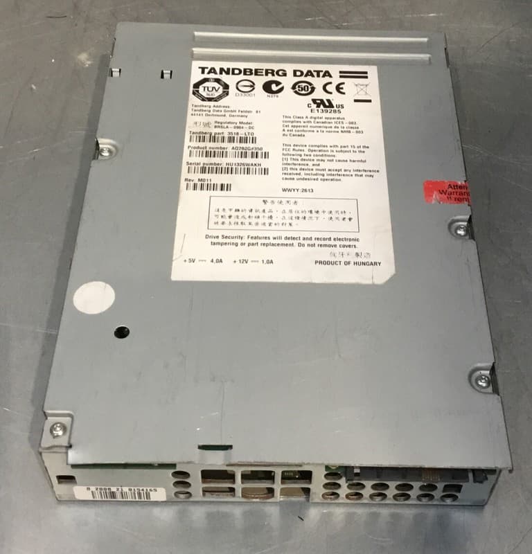 Fujitsu HP tandberg data LTO5 SAS HH AQ282g#350 BRSLA-0904-DC tape Drive