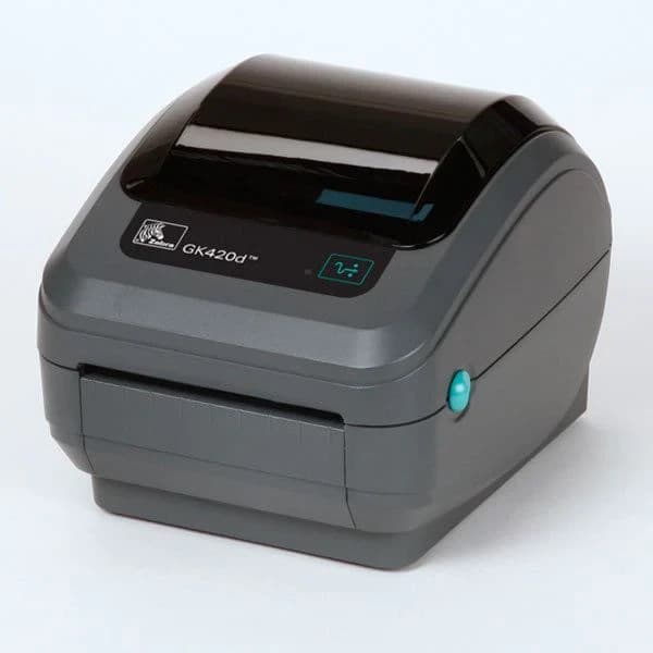 Zebra GK420t Thermal Transfer Label Printer PSU USB Cable