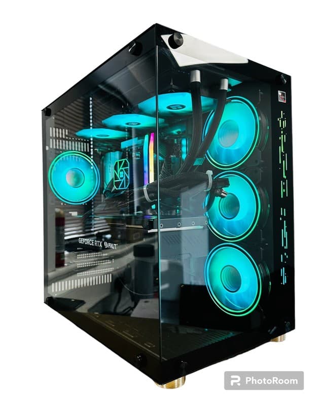 Gaming PC Ryzen 7 7800X3D / 16GB RX 7600xt, 32GB DDR5, 2TB SSD RGB Win 11 WIFI 6