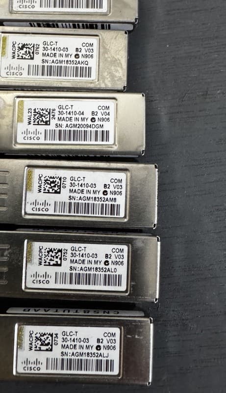 JOB LOT 70 X Cisco GLC-T SFP Transceiver Module ORIGNAL 30-1410-03