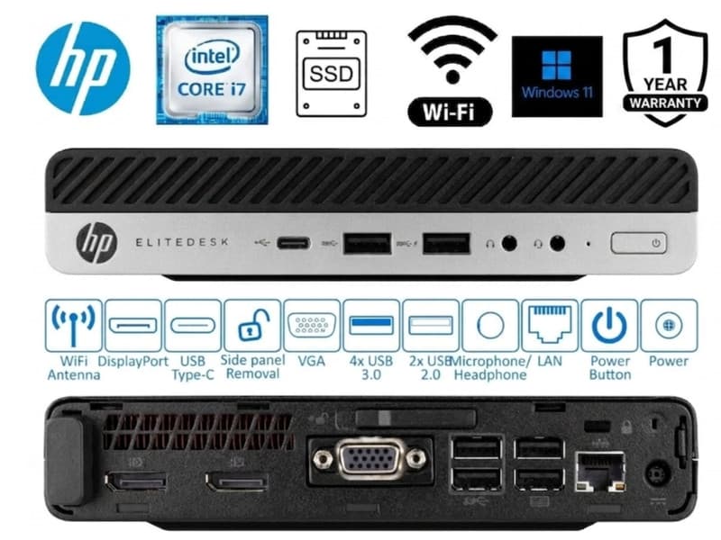 CHEAP Windows 11 Desktop PC QUAD CORE i7 Tiny Mini Computer 32GB/1TB SSD WIFI