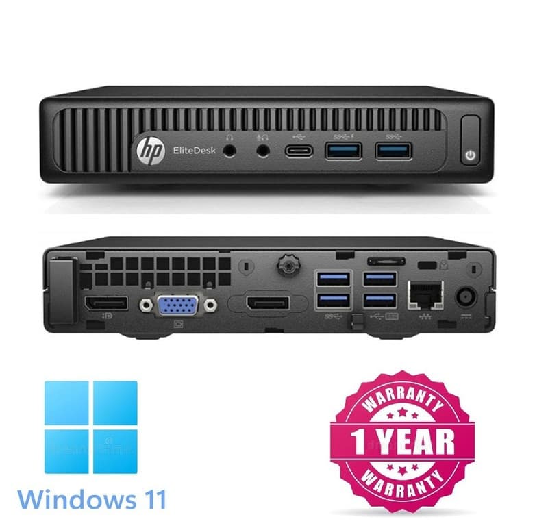 Windows 11 Pro HP Elite Desk QUAD CORE i7 / 2TB SSD / 64GB RAM Mini PC WIFI