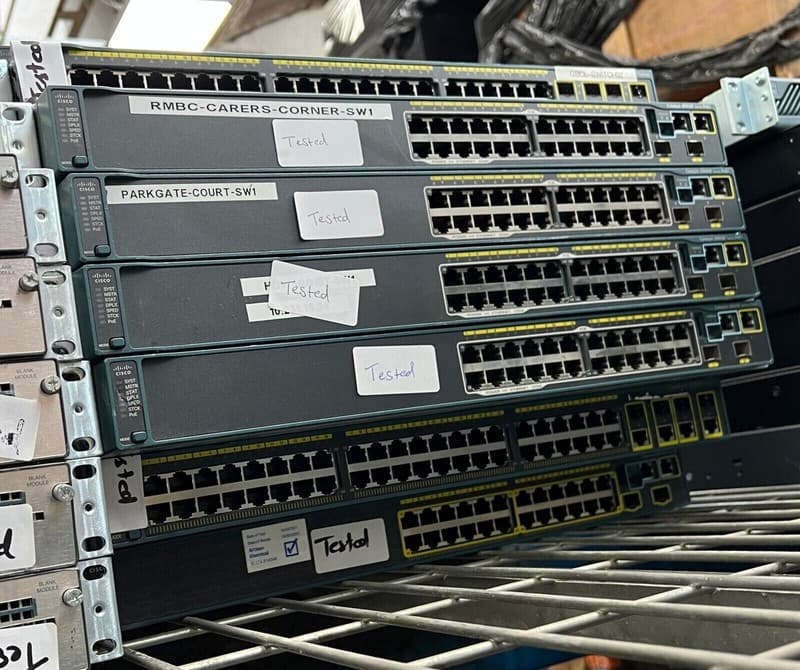 Cisco WS-C2960S-24PS-L V02 24 Port Gigabit PoE Managed Switch